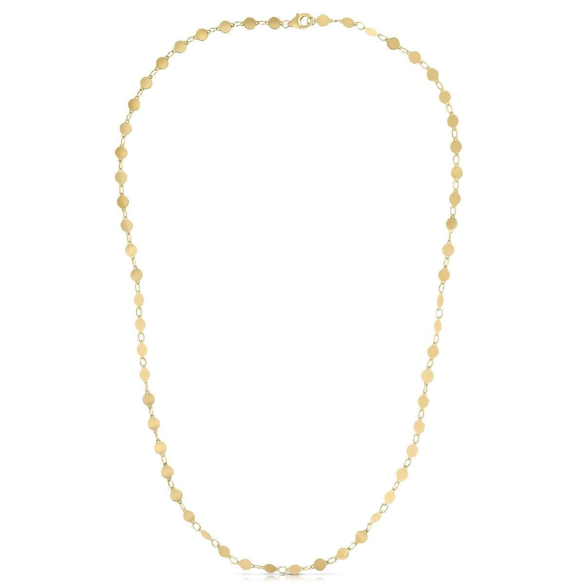 14k Yellow Gold Necklace with Polished Circles by Bids.com