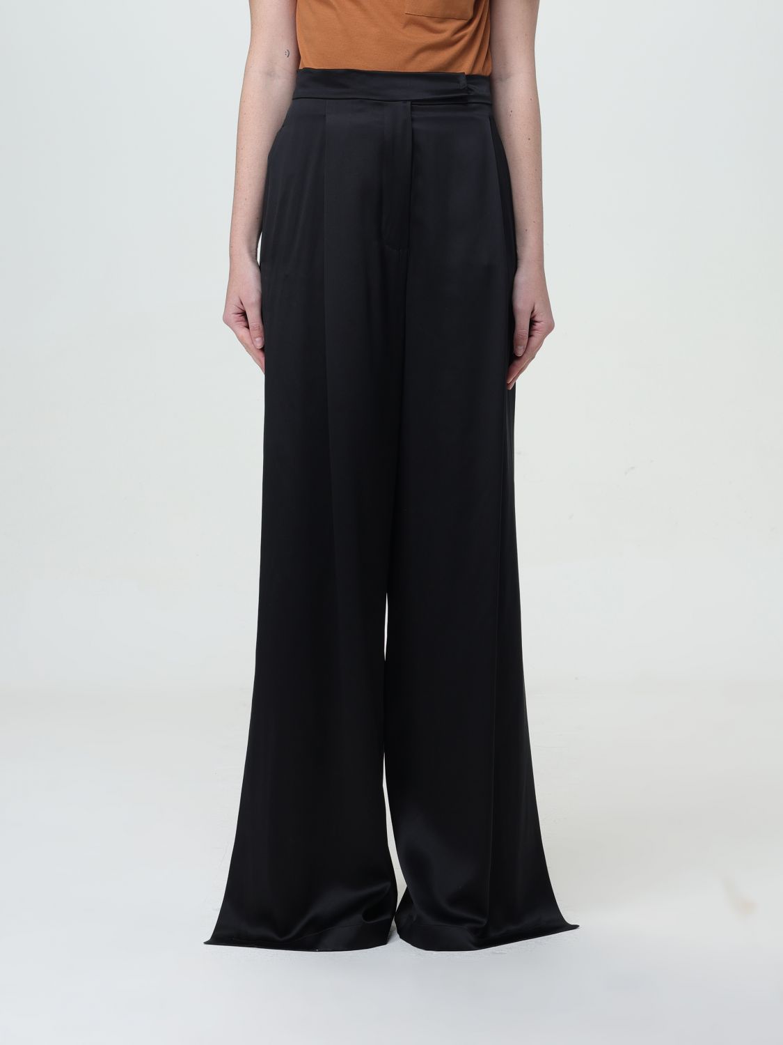 Max Mara Pants Woman Black by Luosophy