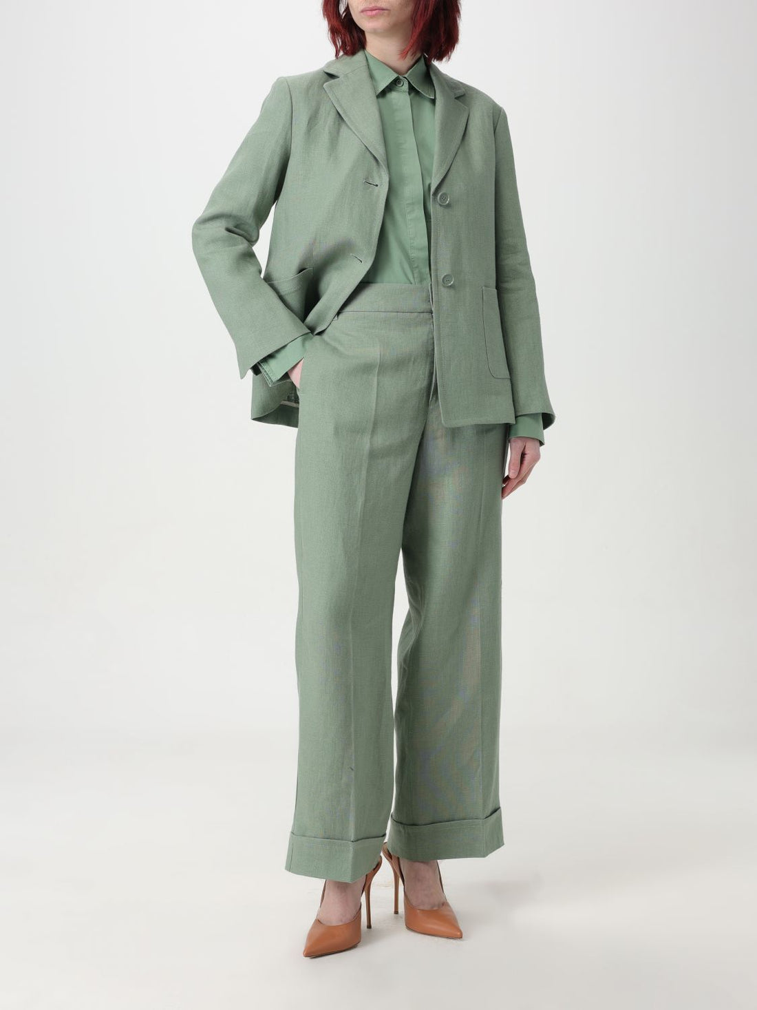 Max Mara Shirt Woman Green by Luosophy