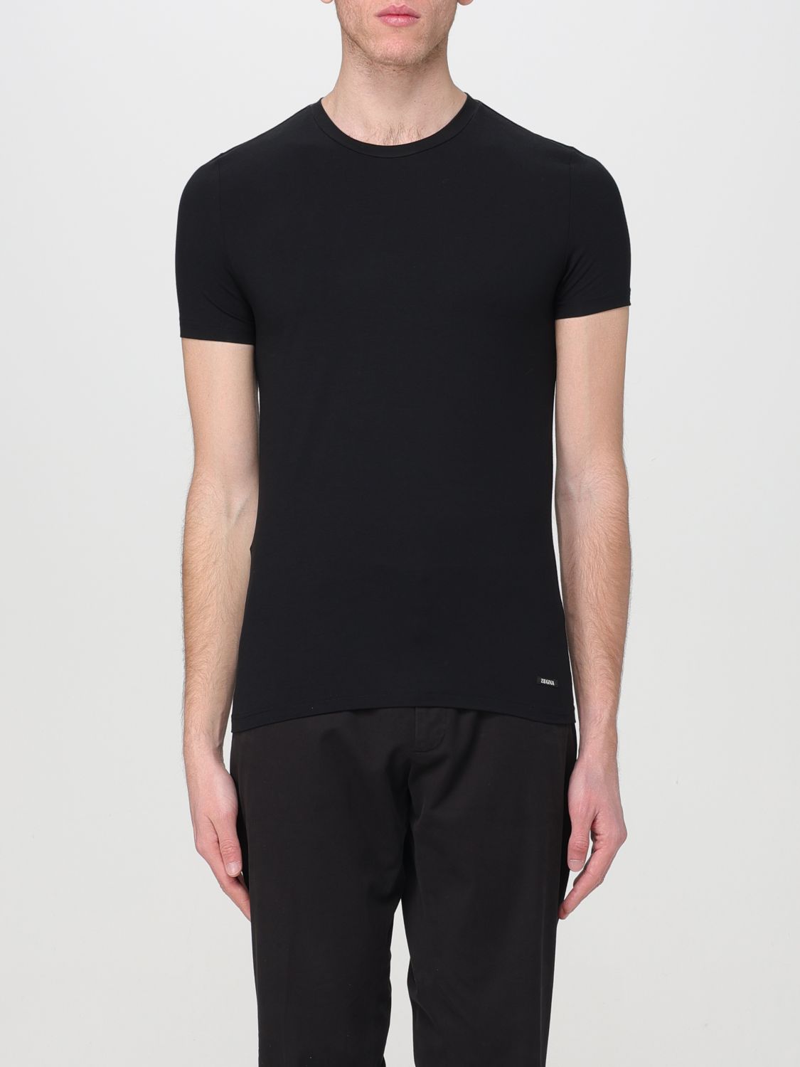 Zegna T-Shirt Men Black by Luosophy