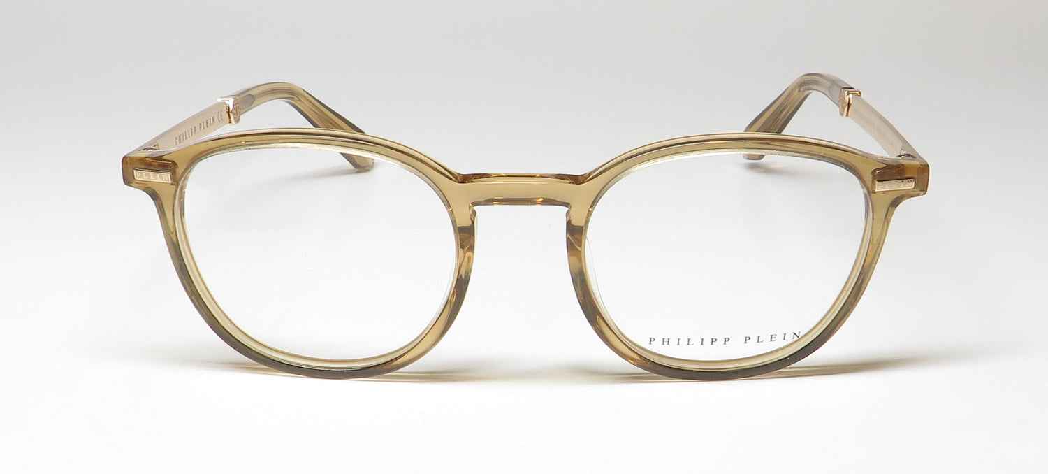 Philipp Plein Vpp057 Plein Gold Silhouette Eyeglasses