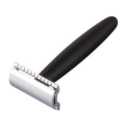 Merkur Straight Cut Chrome Long Black Handle Double Edge Razor 44C by Pasteur Pharmacy
