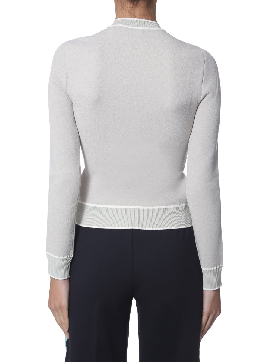 Off-White Women Cropped Sweater by Luosophy