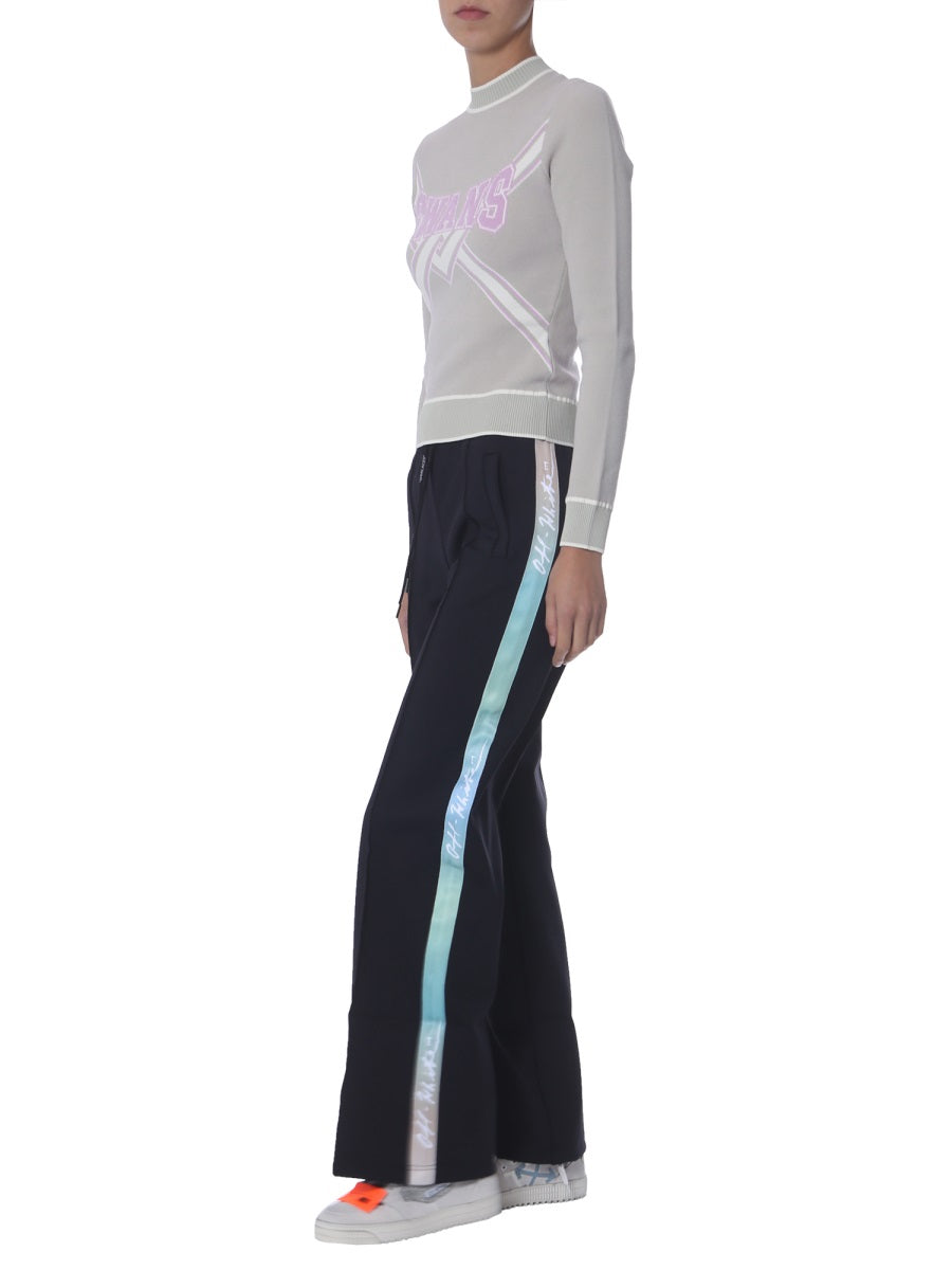 Off-White Women Cropped Sweater by Luosophy