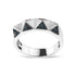 14K White Gold 1/4 Cttw Treated Blue Diamond Pyramid Band Ring (Blue Color, SI1-SI2 Clarity)- Size 7 by Bids.com