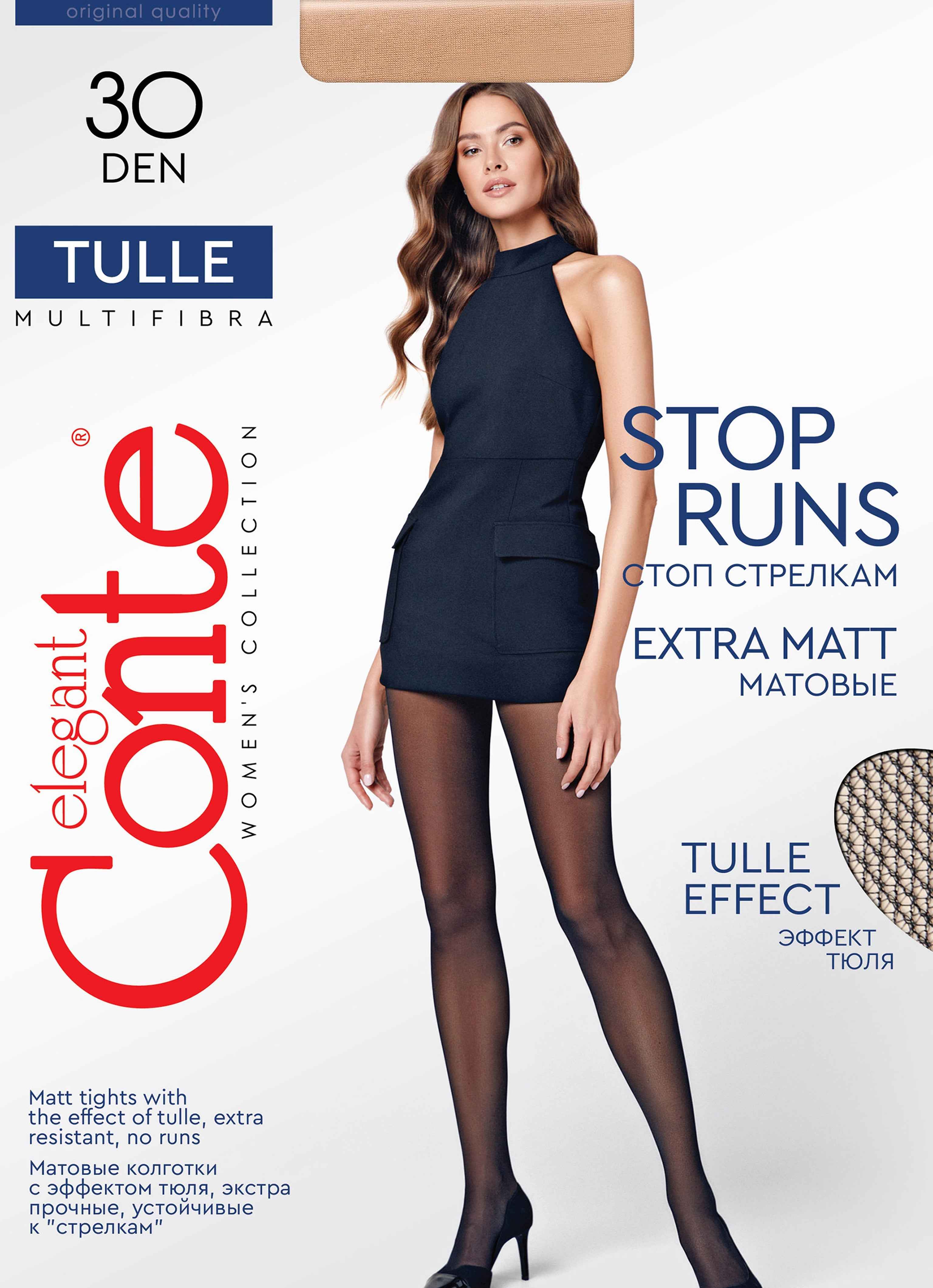 Tights Conte Tulle 30 Den - Opaque Matte