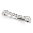 14k White Gold Curved Design Diamond Wedding Band (1/4 cttw) by Bids.com