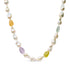 14K Yellow Gold Citrine, Amethyst, and Baroque Pearl Strand Necklace - 18" Inches by Bids.com