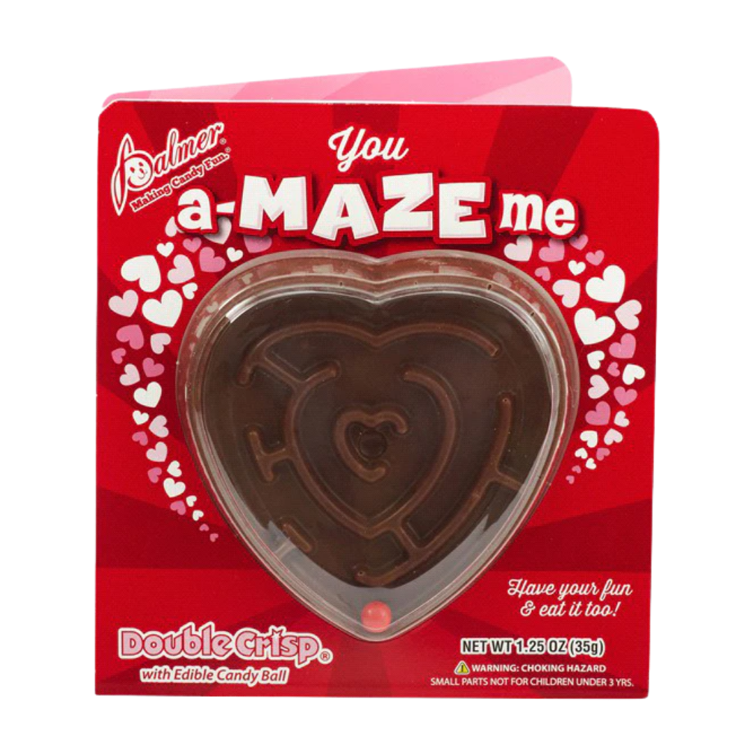 R.M. Palmer You a-MAZE me Double Crisp Valentine Heart Maze (1.25oz) by Farmacias Savia