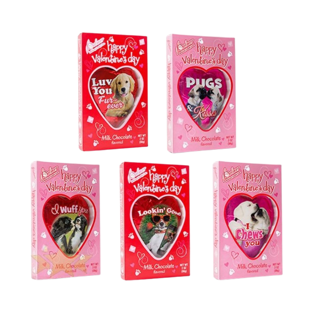 R.M. Palmer Puppy Love Milk Chocolate Flavored Valentine Hearts (2oz) by Farmacias Savia