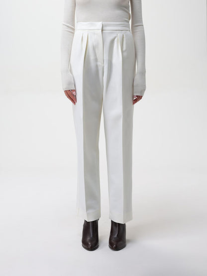 Max Mara Pants Woman Cream by Luosophy