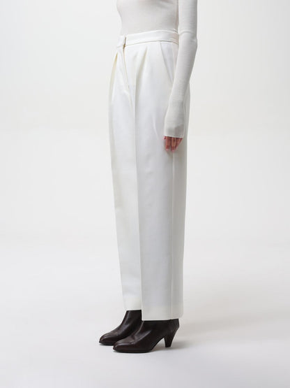 Max Mara Pants Woman Cream by Luosophy