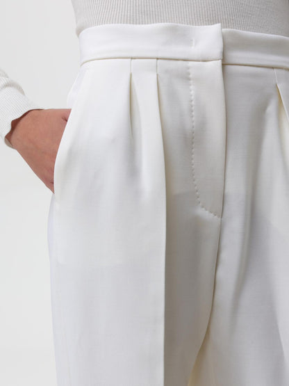 Max Mara Pants Woman Cream by Luosophy