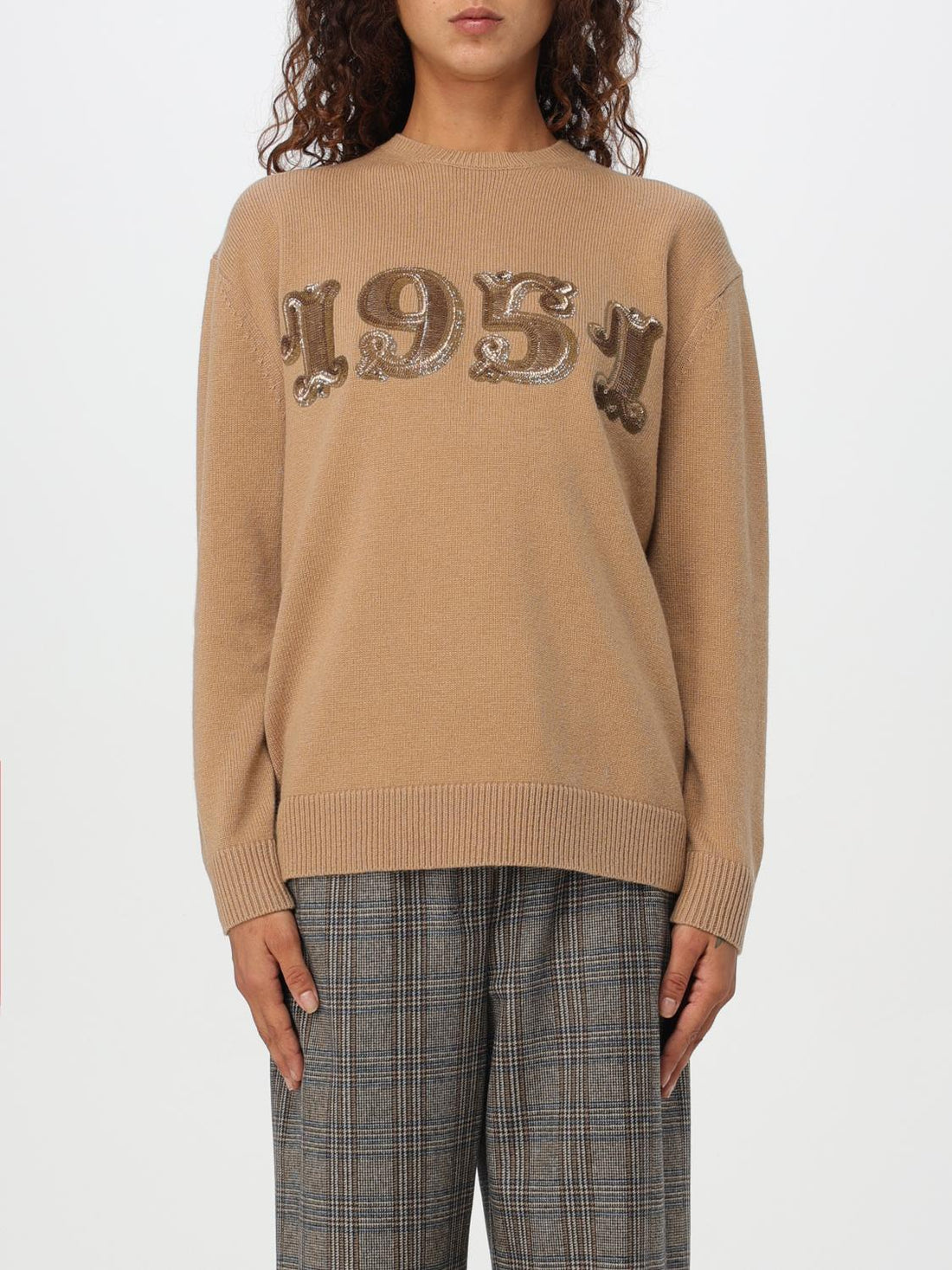 Max Mara Sweater Woman Camel by Luosophy