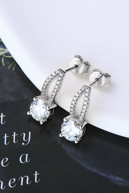 1 Carat Sparkala™ 925 Sterling Silver Earrings by Sparkala