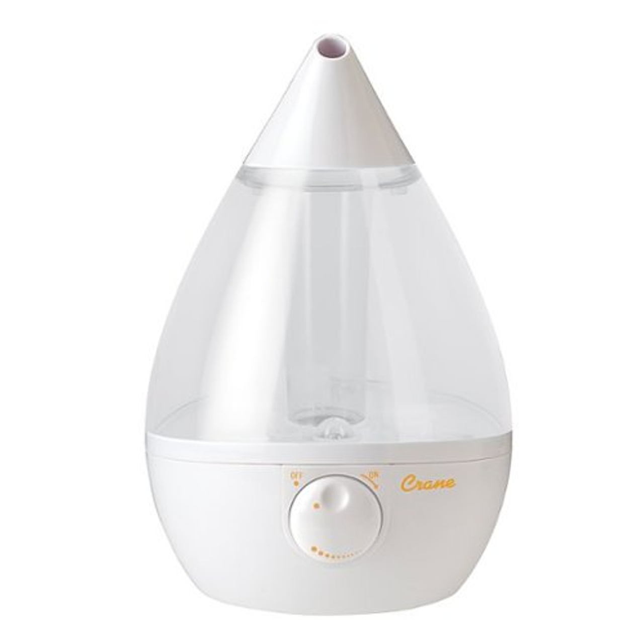 Crane Drop 1 Gallon Ultrasonic Cool Mist Humidifier, Clear/White by Pasteur Pharmacy
