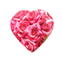 Celebrate with Chocolate Pink Roses Valentine Heart Box (2oz) by Farmacias Savia