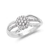 0.25 Carat Genuine White Diamond 14K White Gold Ring (E-F Color, SI Clarity) by Bids.com