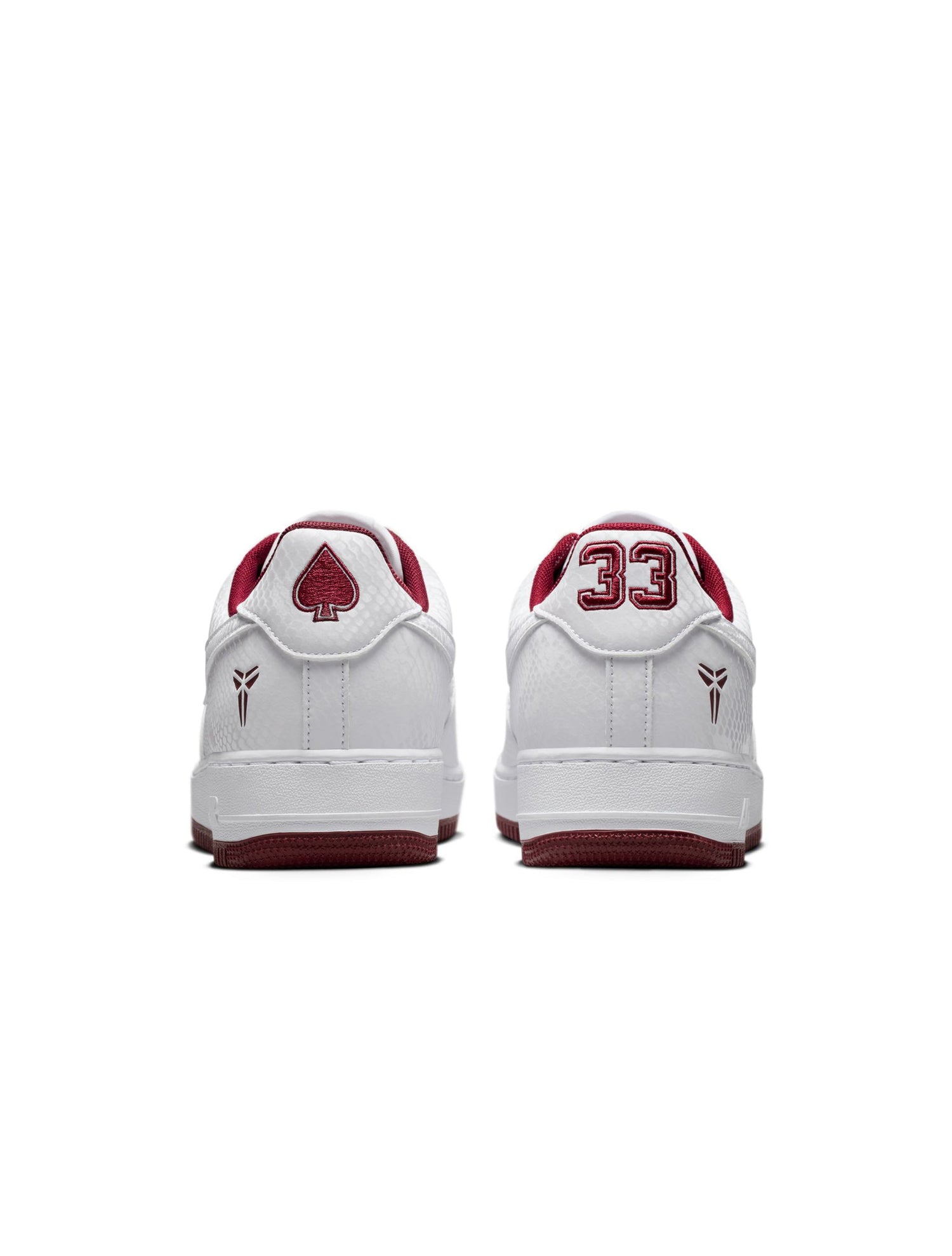 Nike Mens Kobe Air Force 1 Low - White/Team Red by Denim Exchange