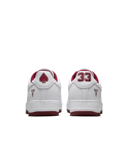 Nike Mens Kobe Air Force 1 Low - White/Team Red by Denim Exchange