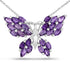 3.90 Carat Genuine Amethyst .925 Sterling Silver Pendant by Bids.com