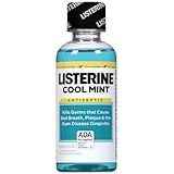 Listerine Cool Mint Antiseptic Travel Mouthwash for Bad Breath 3.2 oz