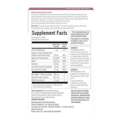 Viviscal Hair Growth Supplements For Women For Thicker, Fuller Hair, Nourishes Thinning &amp; Loss, With Proprietary Collagen Complex, 180 Tablets, 3 Month Supply