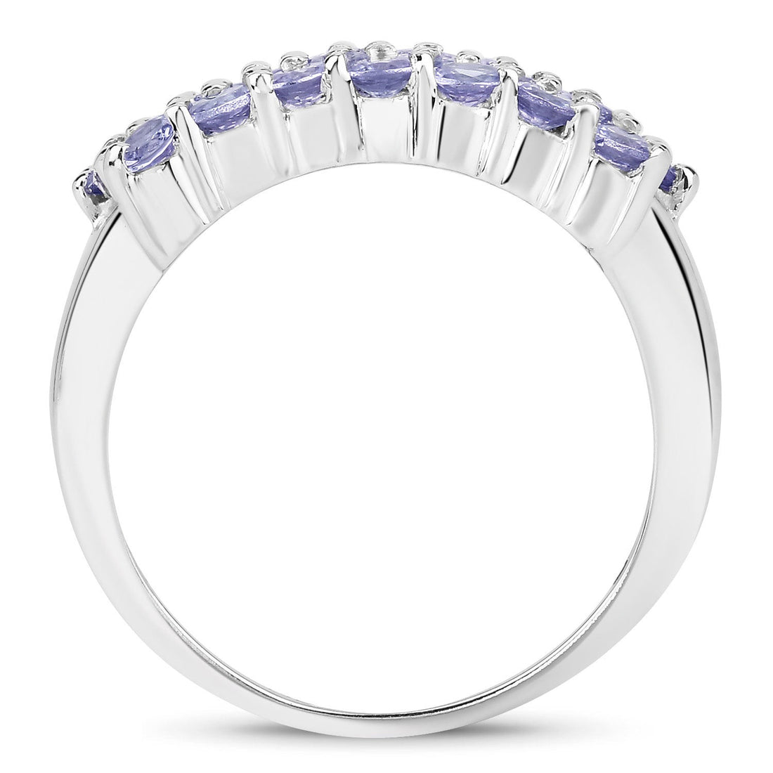 1.54 Carat Genuine Tanzanite .925 Sterling Silver Ring by Bids.com