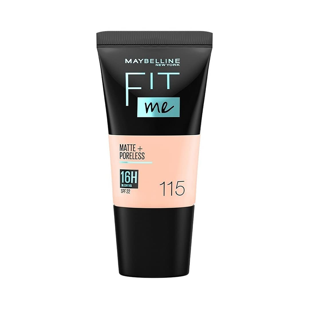 Maybelline New York Fit Me Matte + Poreless Liquid Foundation Tube -115 Ivory (18 Ml)
