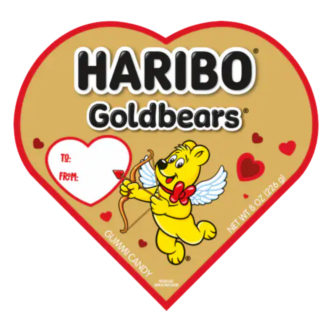 Haribo Goldbears Valentine Gummy Candy Heart Box (8oz) by Farmacias Savia