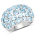 5.51 Carat Genuine Blue Topaz .925 Sterling Silver Ring by Bids.com