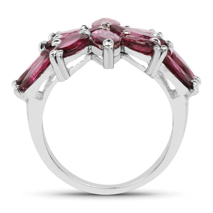 7.80 Carat Genuine Rhodolite .925 Sterling Silver Ring by Bids.com