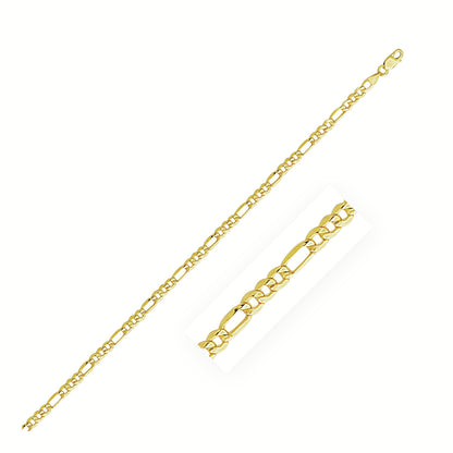 2.8mm 10k Yellow Gold Lite Figaro Chain by Bids.com