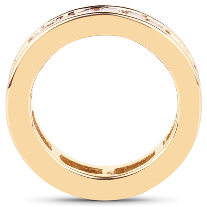 14K Yellow Gold Plated 4.32 Carat Genuine Multi Sapphire .925 Sterling Silver Ring by Bids.com