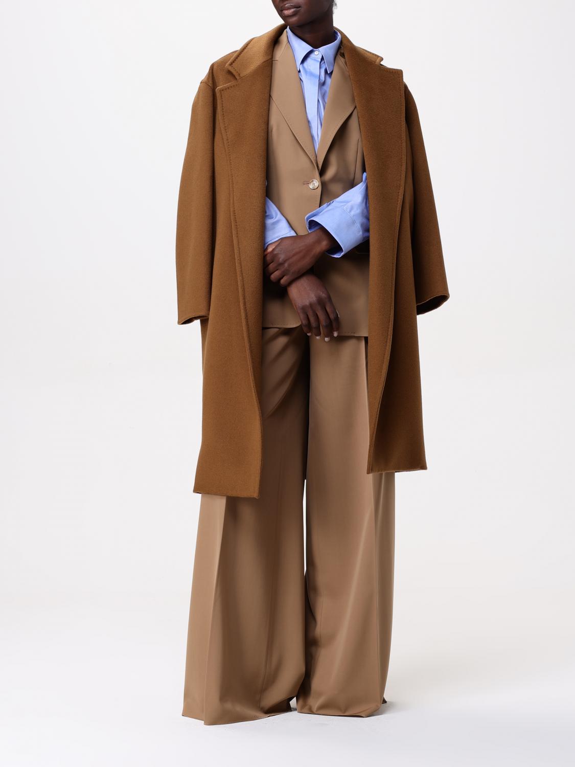 Max Mara Coat Woman Brown - DestGlow