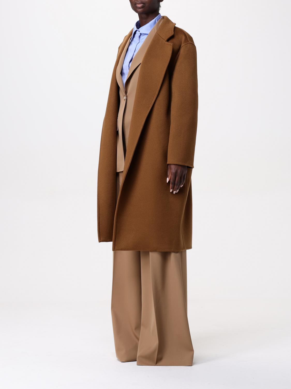 Max Mara Coat Woman Brown - DestGlow