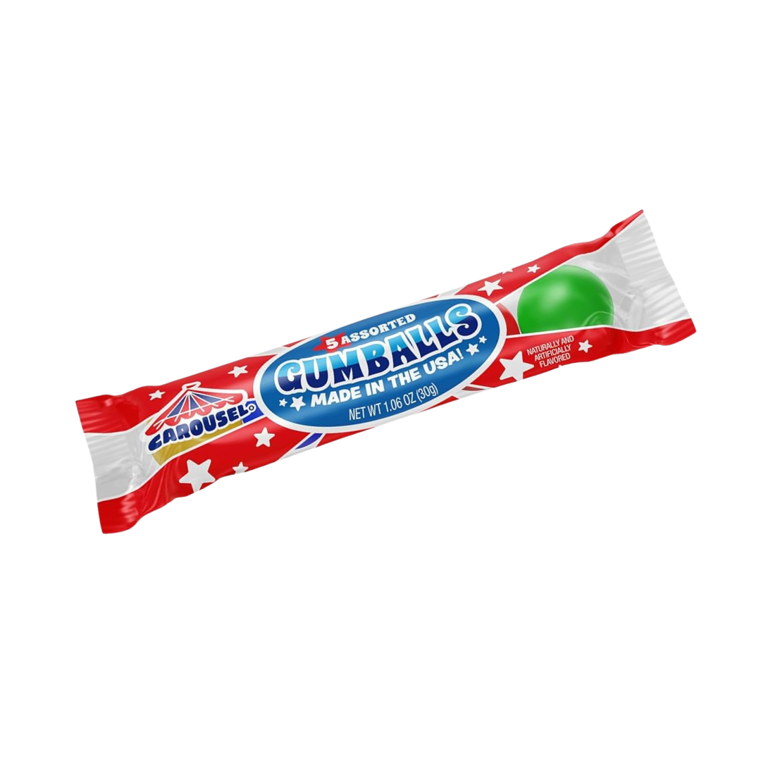 Carousel Gumball Tube Assorted (5 Count) by Farmacias Savia