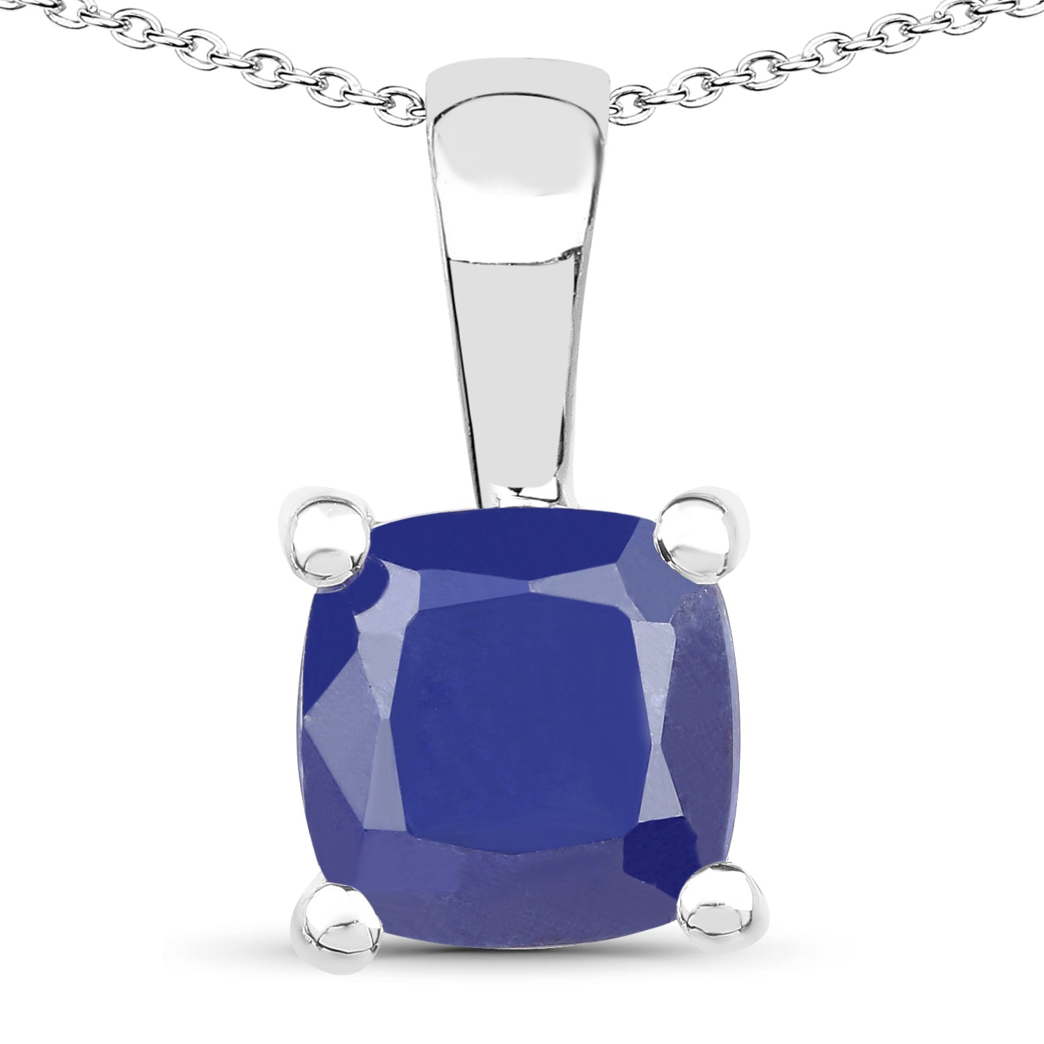 3.00 Carat Genuine Emerald, Glass Filled Ruby &amp; Glass Filled Sapphire .925 Sterling Silver Pendant by Bids.com