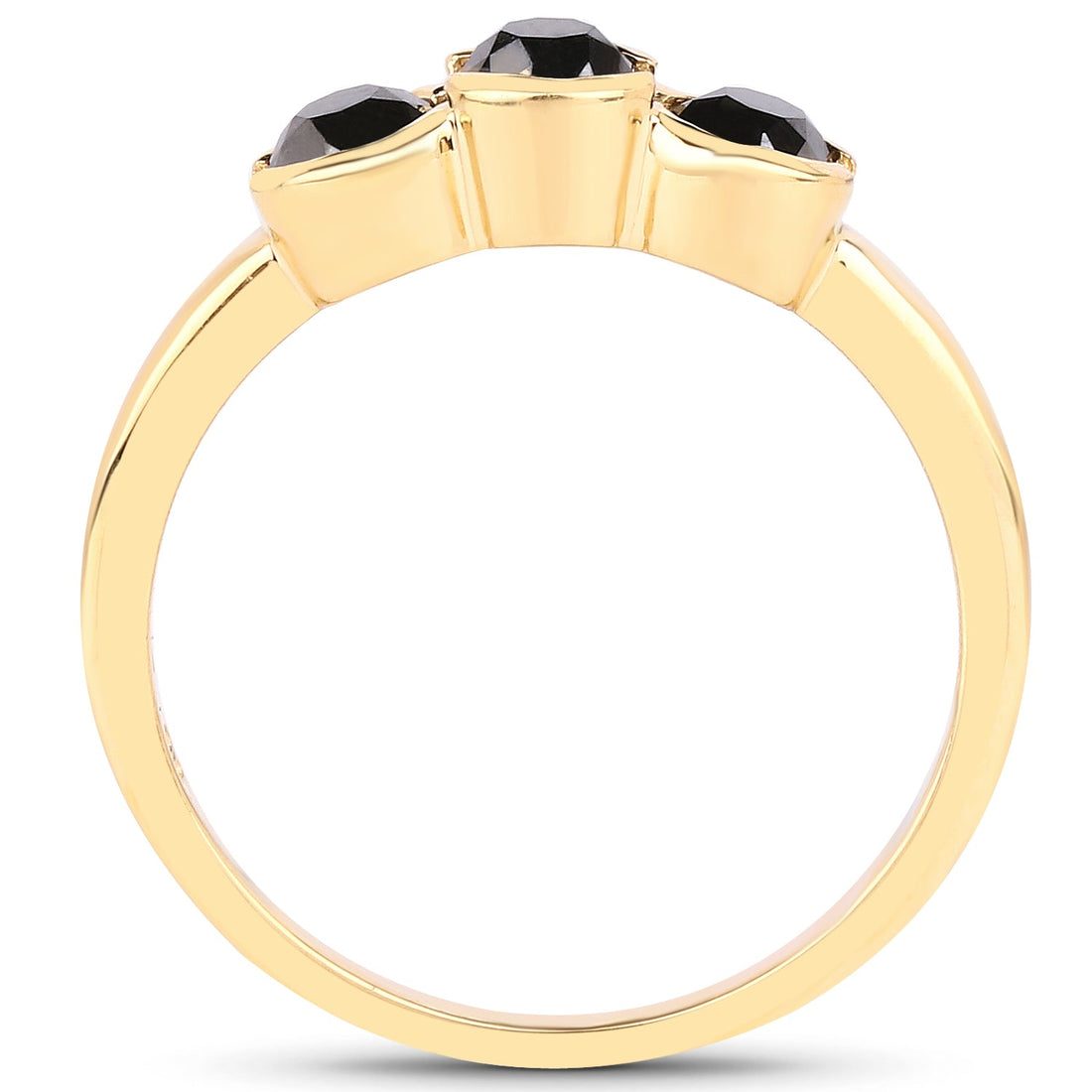 1.16 Carat Genuine Black Diamond .925 Sterling Silver Ring by Bids.com