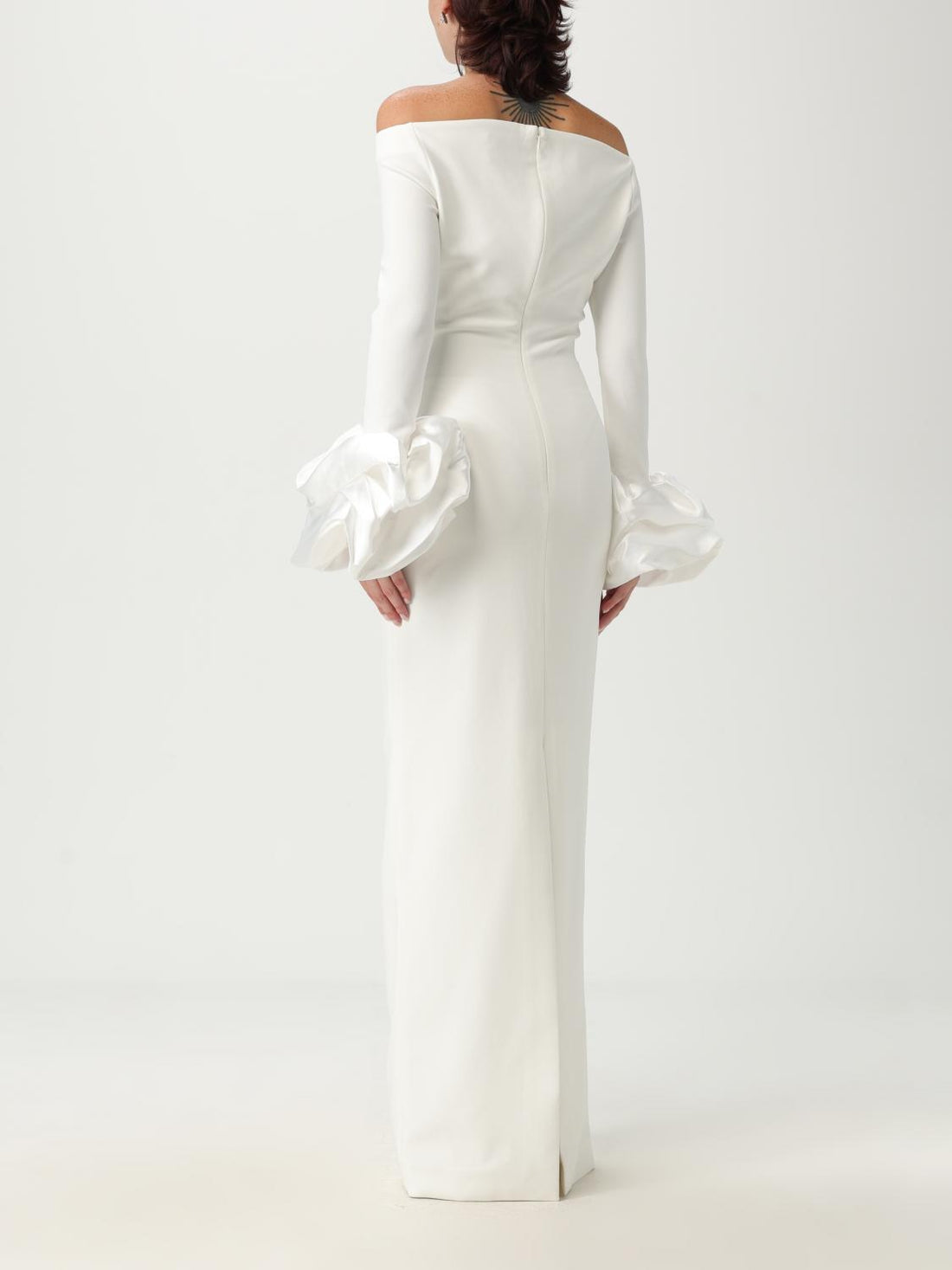 Solace London Dress Woman Cream by Luosophy