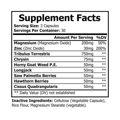 Magzor Magnesium Zinc Supplement (90 Capsules)