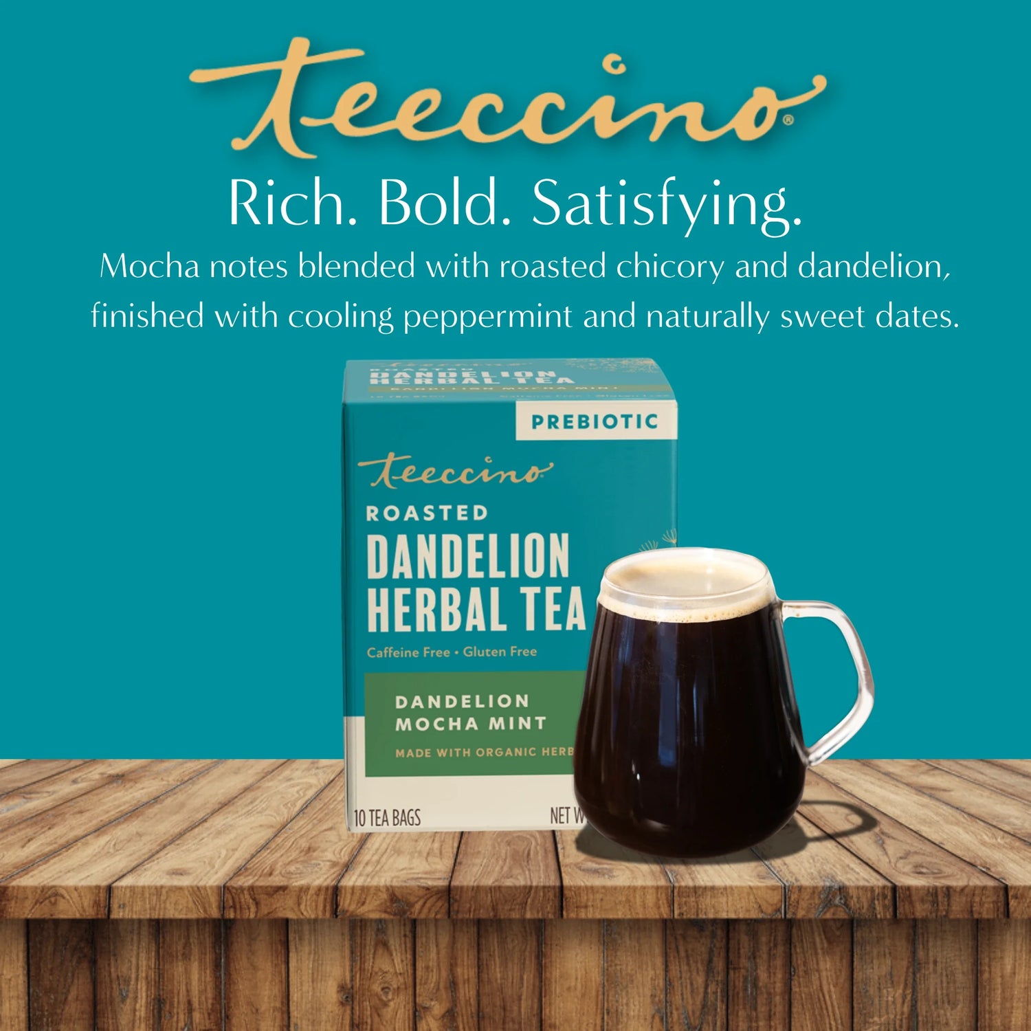 Dandelion Mocha Mint Roasted Herbal Tea