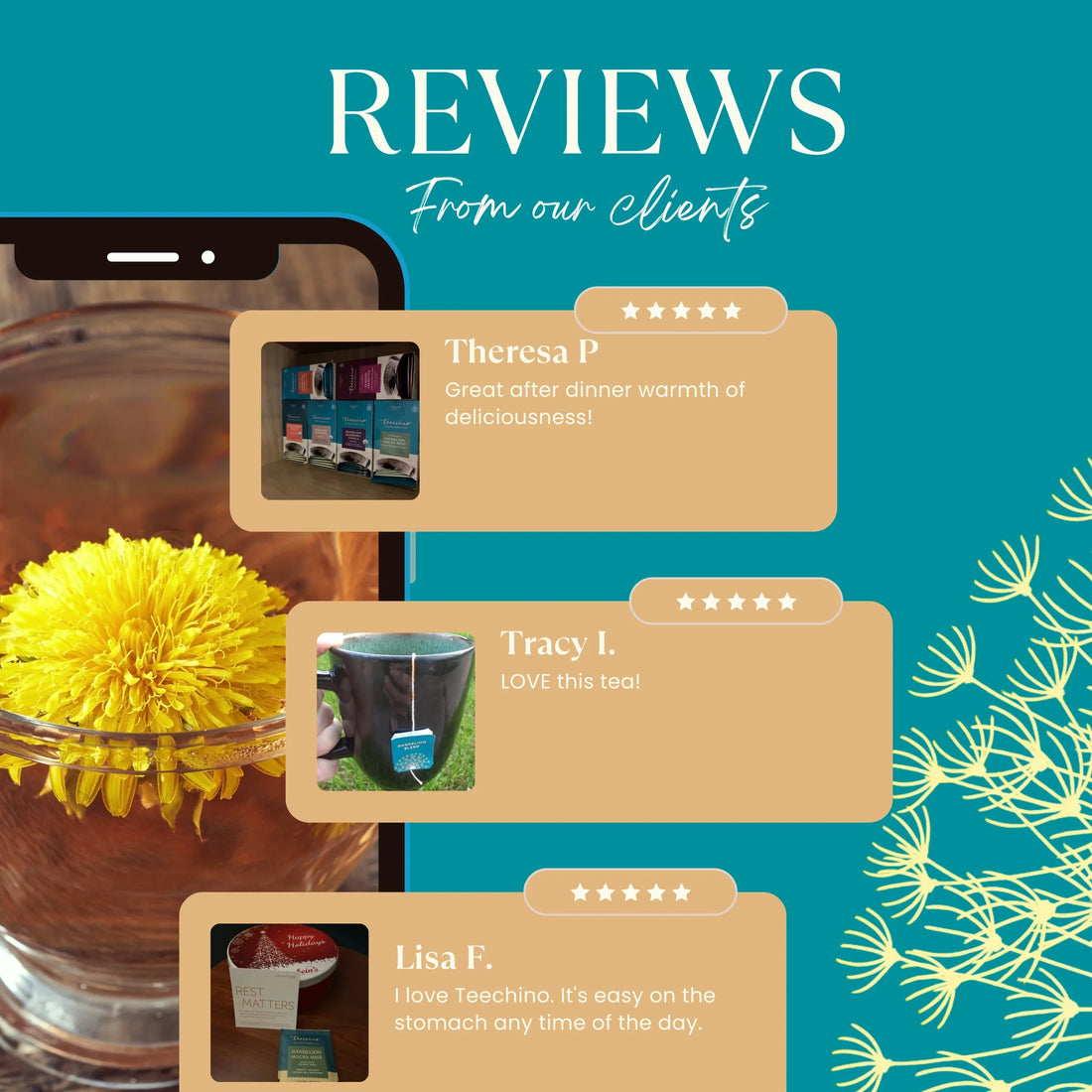Dandelion Coconut Roasted Herbal Tea  DestGlow