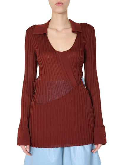 Bottega Veneta Women Ribbed Sweater by Luosophy