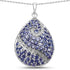 4.72 Carat Genuine Tanzanite .925 Sterling Silver Pendant  DestGlow
