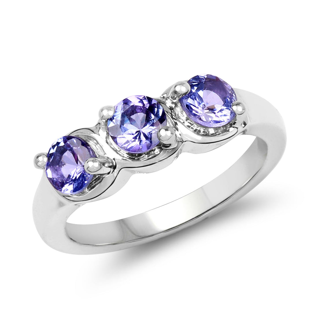 1.05 Carat Genuine Tanzanite .925 Sterling Silver Ring by Bids.com