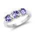 1.05 Carat Genuine Tanzanite .925 Sterling Silver Ring by Bids.com