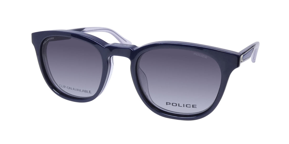 Police Vplf02 Groove 2 Clip-On Eyeglasses 