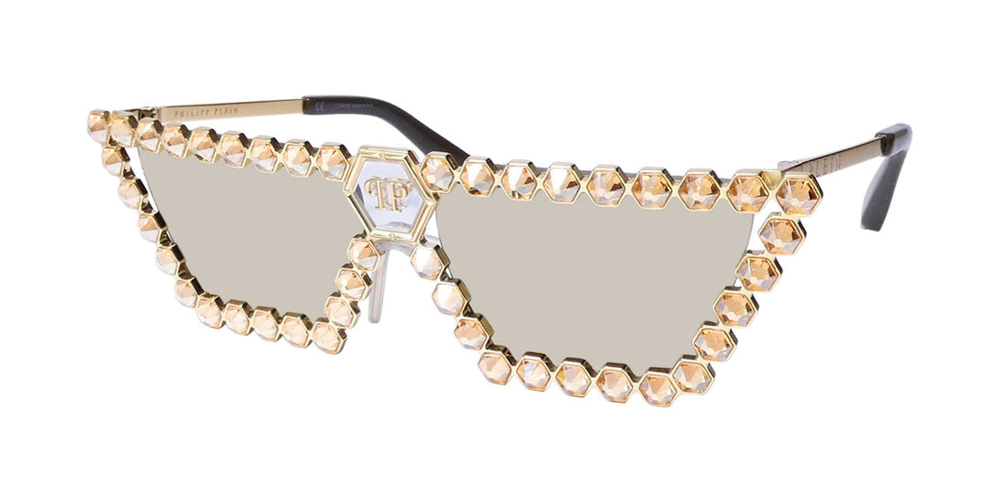 Philipp Plein Spp030s Plein Crystal Lush Sunglasses - DestGlow