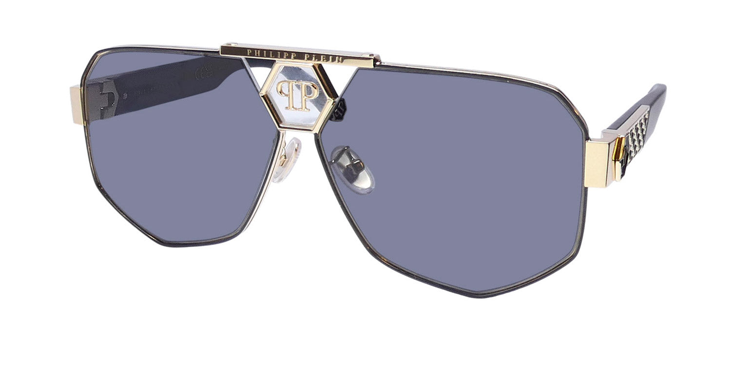 Philipp Plein Spp107 Plein Badge Sunglasses by ModaFrames